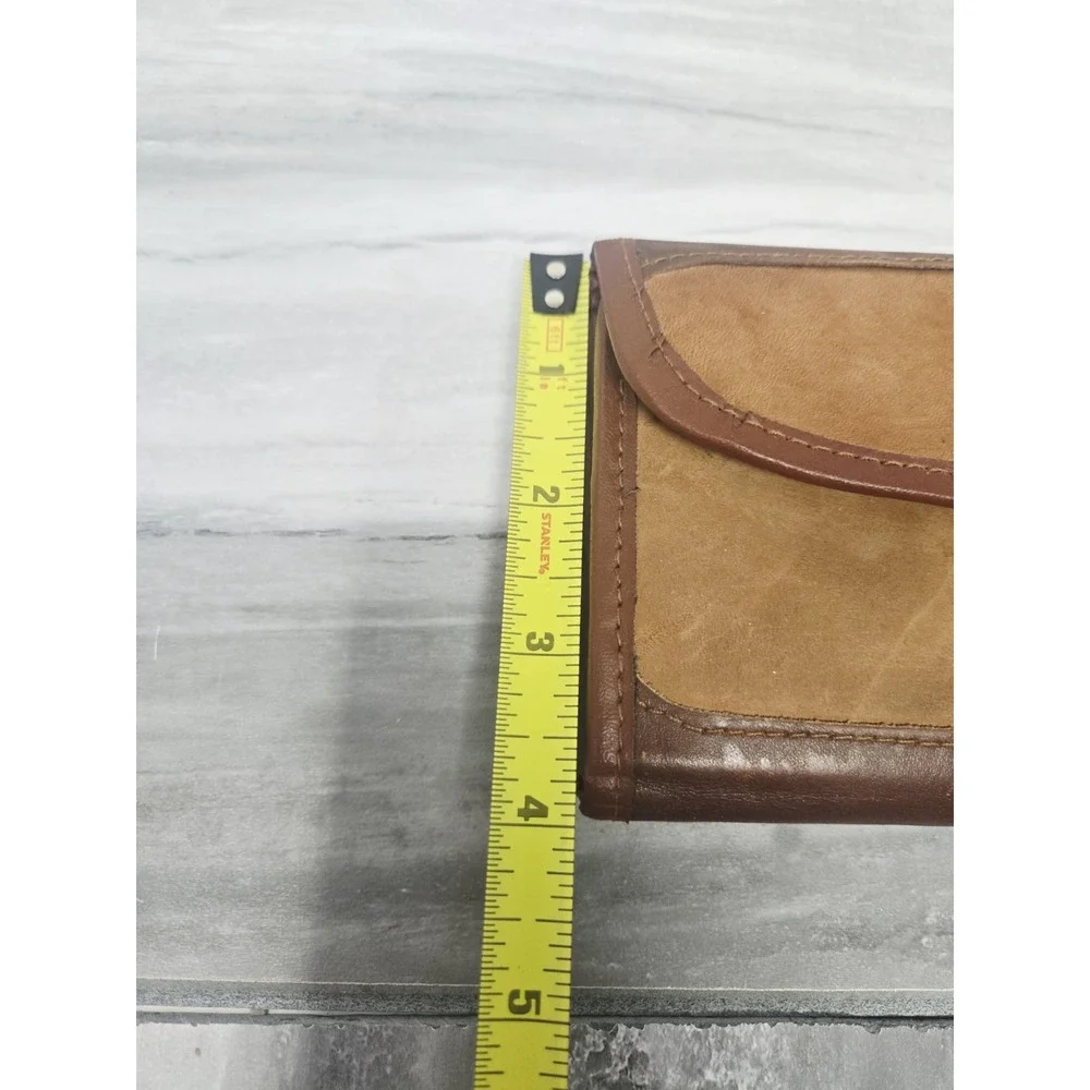Manhattan Wallet Water‎ Buffalo Outdoor Brown Tan Long Leather Billfold
